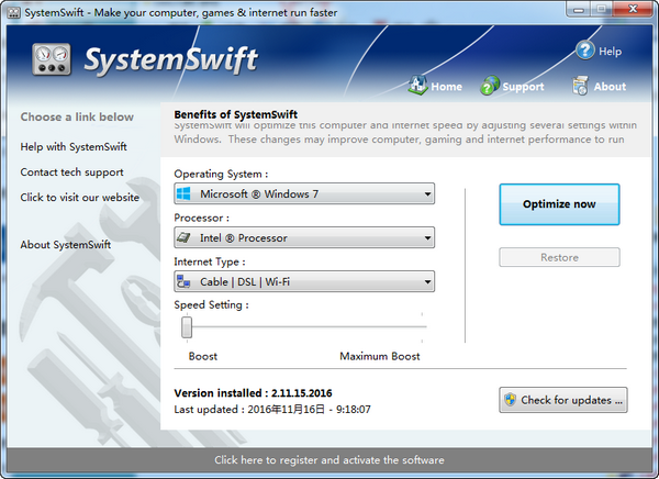 SystemSwift(电脑速度优化软件)截图