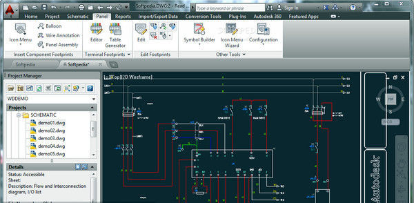 电力控制系统设计(Autodesk AutoCAD Electrical)截图