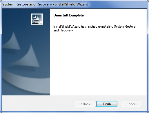 System Restore and recovery截图