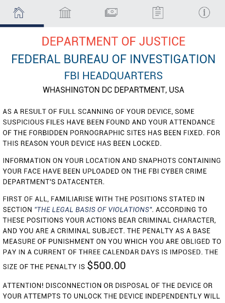 FBI敲诈病毒专杀工具截图