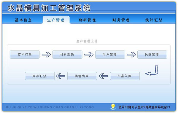 水晶模具加工管理系统截图