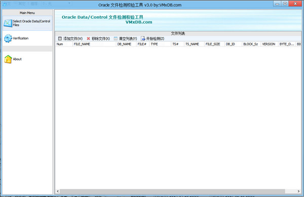 Oracle文件检测校验工具截图