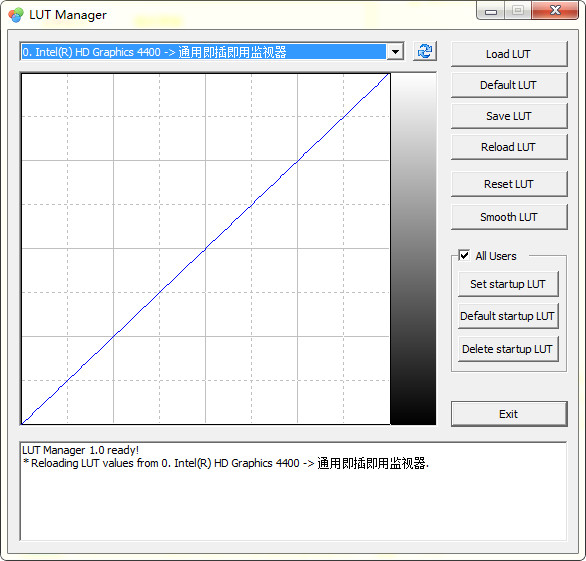 Lut Manager(屏幕色彩管理软件)截图