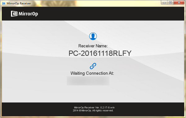 mirrorop receiver电脑端截图