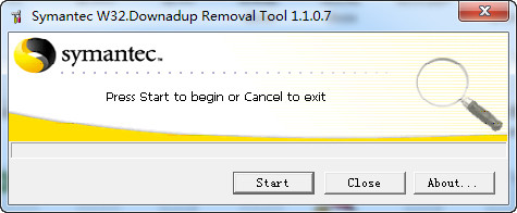 symantec w32.downadup removal截图