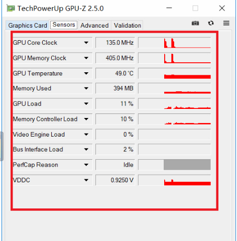 GPU-Z 显卡检测工具截图