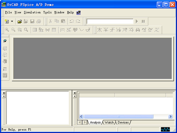 OrCAD PSpice电子电路仿真软件截图