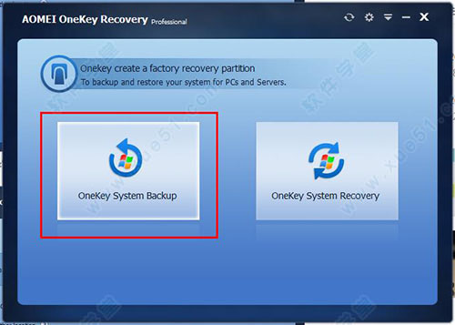 AOMEI OneKey Recovery截图