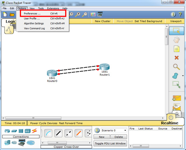 思科模拟器(Cisco Packet Tracer)截图