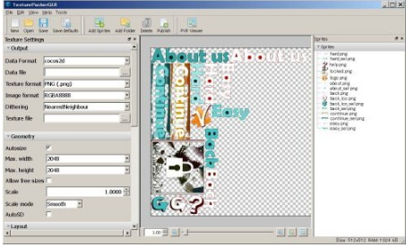 TexturePacker Pro截图