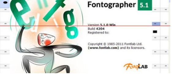 字体设计软件(fontographer)截图