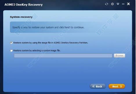 AOMEI OneKey Recovery截图