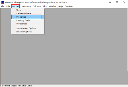 REFPROP(制冷剂物性查询软件)截图
