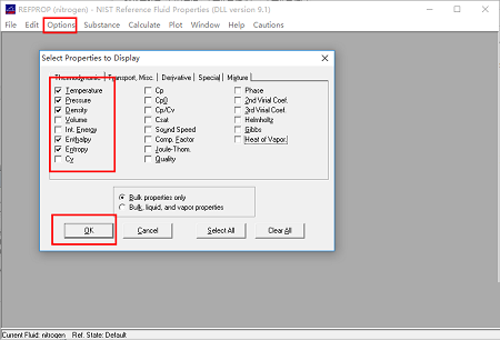 REFPROP(制冷剂物性查询软件)截图