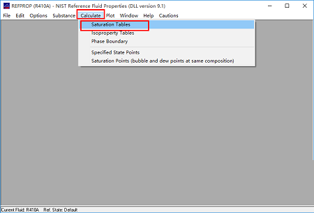 REFPROP(制冷剂物性查询软件)截图