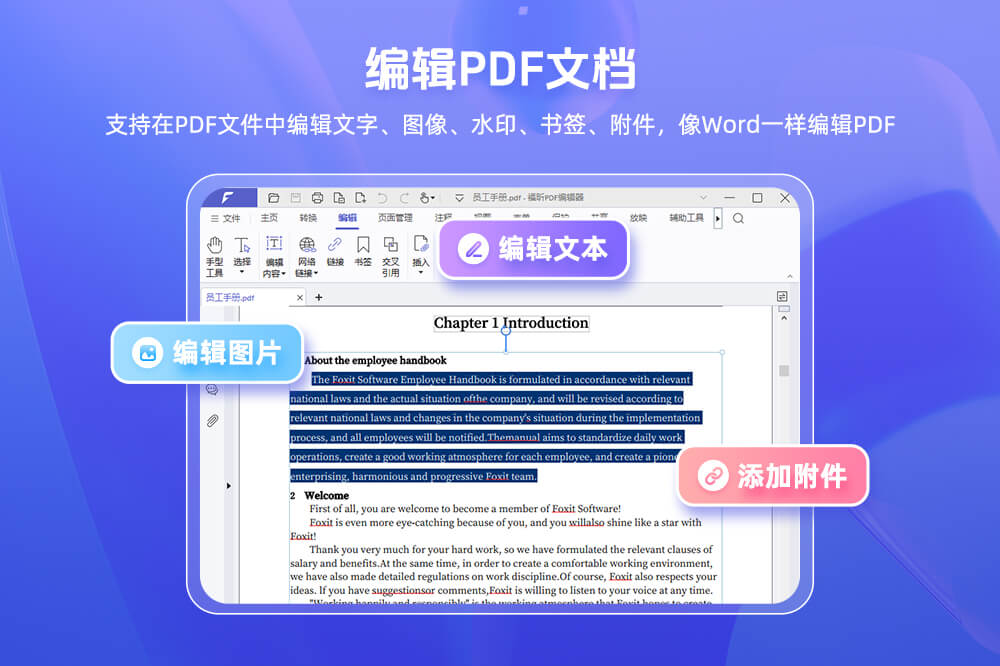 福昕pdf编辑器截图