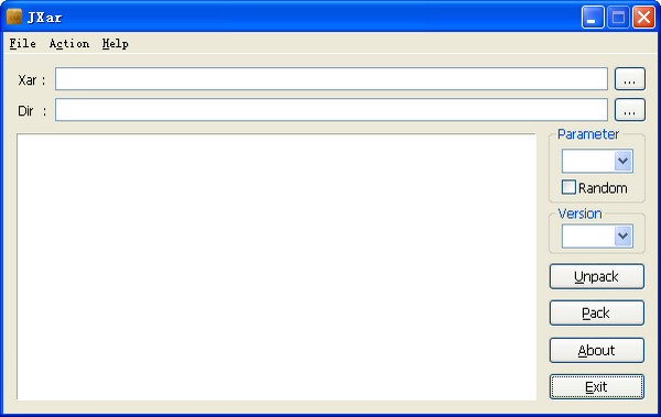 xar文件打包解包工具JXar截图