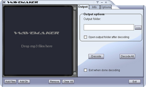 MP3转WAV工具(WaveMaker MP3 to WAV Converter)截图