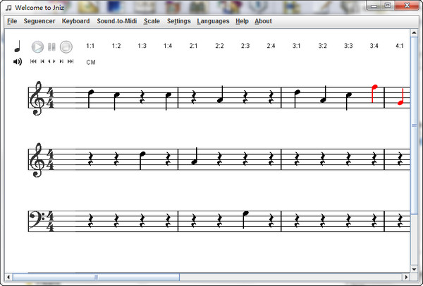 画五线谱软件welcome to jniz截图