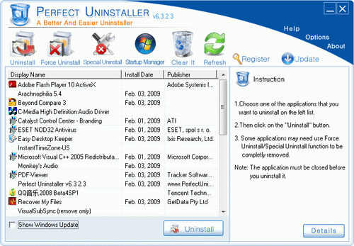 Perfect Uninstaller(卸载清除)截图