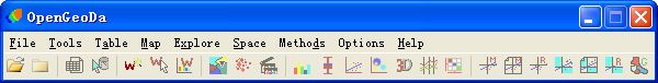 空间统计分析软件(OpenGeoDa)截图