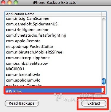 iPhone备份提取工具(iPhone Backup Extractor)截图