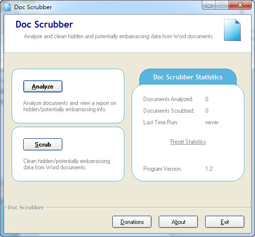 Doc Scrubber（word数据清理工具）截图