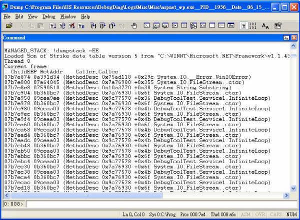 Debug Diagnostics(IIS调试诊断工具）截图