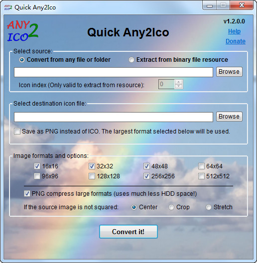 Quick Any2Ico(exe、dll图标提取工具)截图