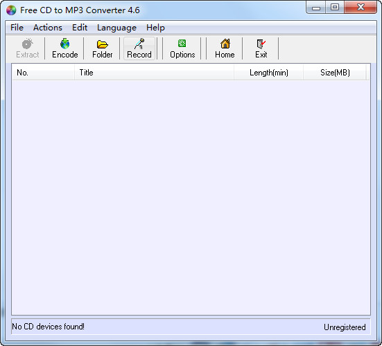 CD/MP3转换器(Free CD to MP3 Converter)截图