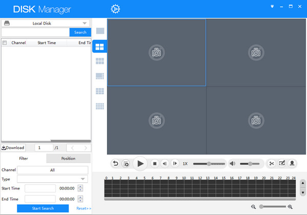 大华硬盘录像机客户端(DiskManager)截图