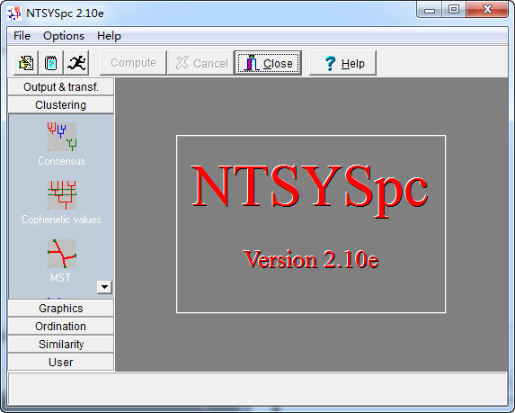 分子生物学分析软件(ntsyspc)截图