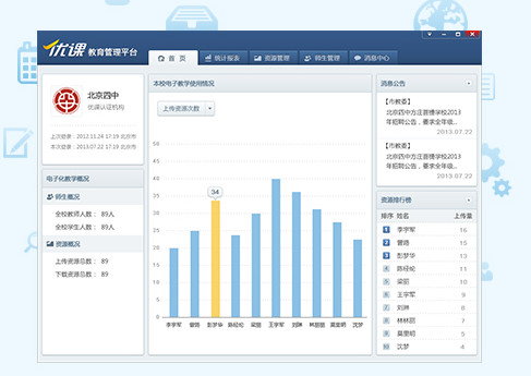 优课V3机构管理端截图