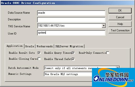 oracle odbc driver configuration(oracle 11g odbc驱动程序) 64位/32位截图