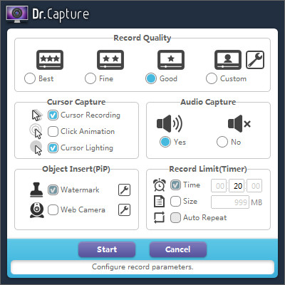 Dr.Capture(简单屏幕录像软件)截图