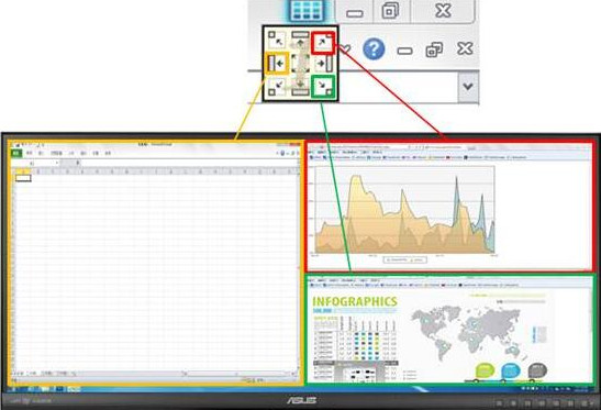 ASUS MultiFrame华硕分屏软件截图