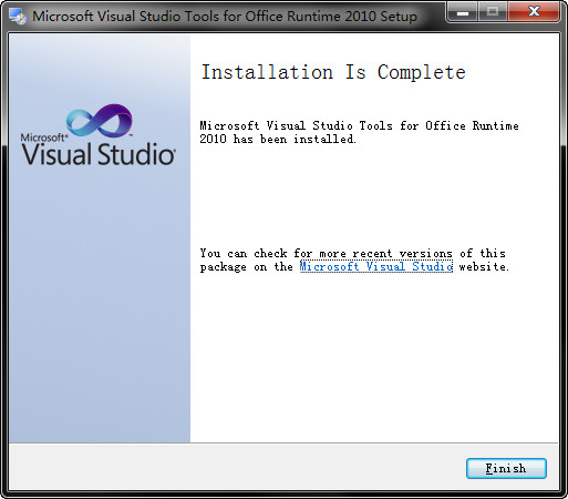 VSTO工具包(Microsoft Visual Studio Tools for Office Runtime)截图