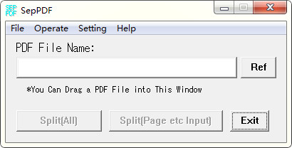 SepPDF(pdf文件分割器)截图