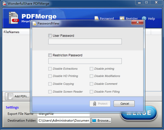 Wonderfulshare PDF Merge(PDF合并器)截图