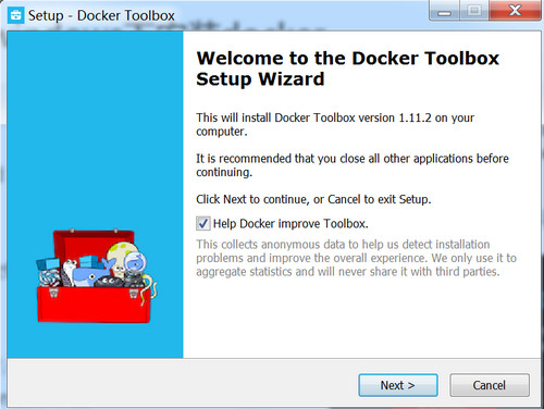 docker toolbox windows截图