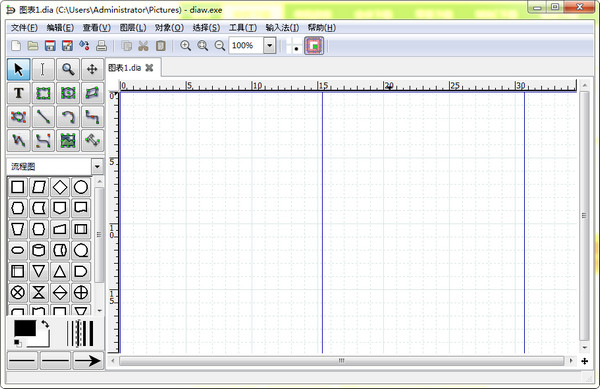 Dia Diagram Editor(流程图绘制软件)截图