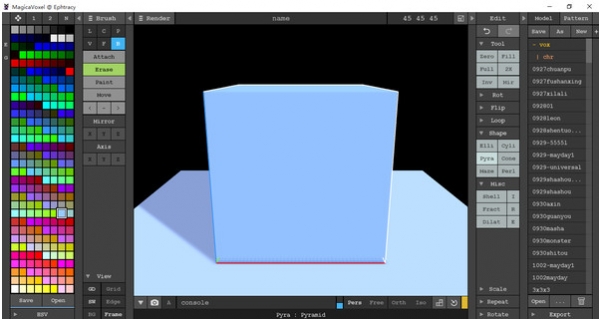 MagicaVoxel(体素编辑器)截图