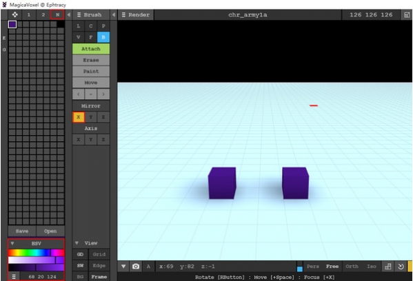 MagicaVoxel(体素编辑器)截图