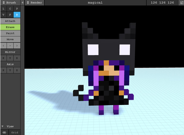 MagicaVoxel(体素编辑器)截图