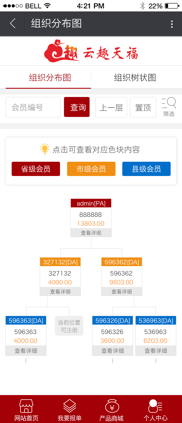 广州霄汉双轨制直销系统企业版截图