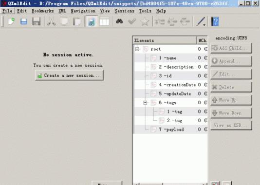 xml编辑工具(QXmlEdit)截图