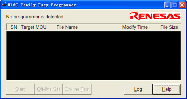 瑞萨M16c烧写工具（Renesas）截图