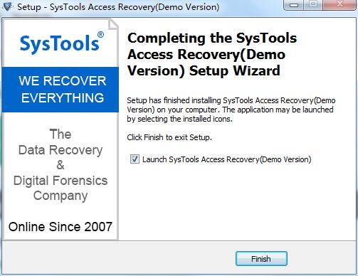 SysTools Access recovery截图