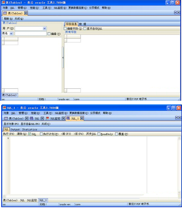 青云oracle超人性化工具截图