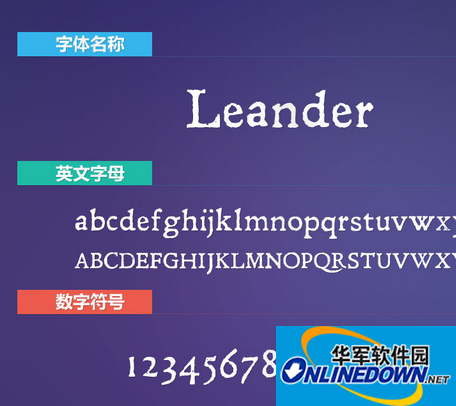 Leander(斑驳效果英文)截图